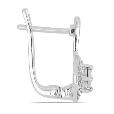 BUY 925 SILVER WHITE DIAMOND DOUBLE-CUT GEMSTONE EARRINGS – BULK SUPPLIER & MANUFACTURER USA